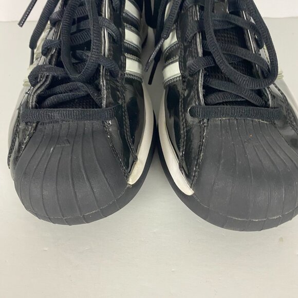 Adidas Pro Model TC Basketball Shoes Mens 8.5 Team Color Black White Shell Toe - Picture 5 of 14